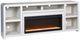aspenhome® Taylor White 84" Fireplace Console-0