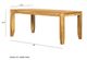 A & B Home 69" Natural Dining Table-3