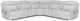 Parker House® Alpine 7-Piece Airy Snow Power Reclining Curved Sectional-0