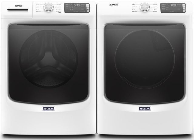 Maytag® White Front Load Washer & Gas Dryer Laundry Pair-0