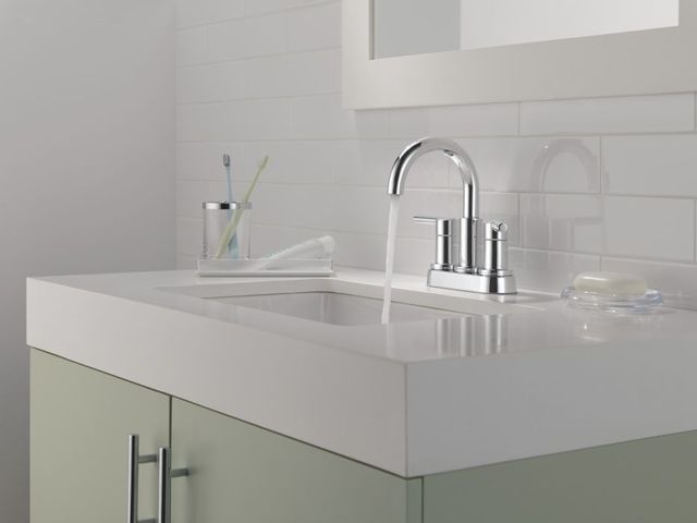 Delta Nicoli® Chrome 2-Handle Centerset Bathroom Faucet-1
