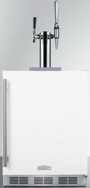 Summit® Commercial 24" White Built In Coffee Kegerator-0
