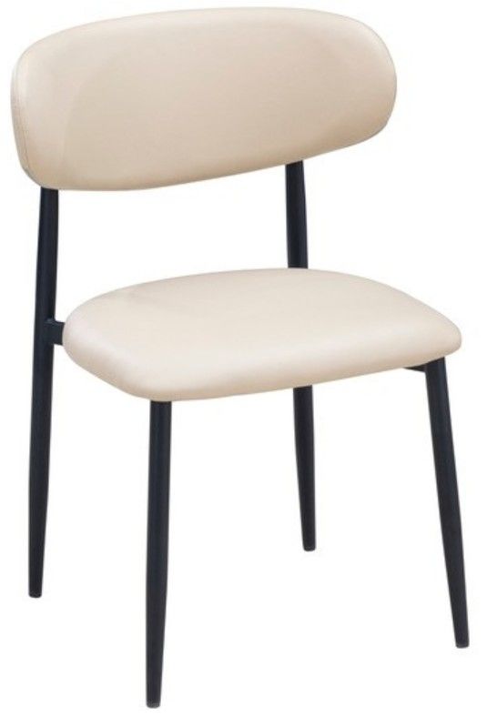 Cramco Lily Matte Black/Pearl Dining Side Chair-0