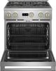 Monogram® Statement Collection 30" Stainless Steel Pro Style Natural Gas Range with 4 Burners-2