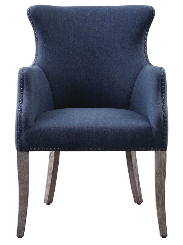 Uttermost® Yareena Denim Blue Wing Chair-3