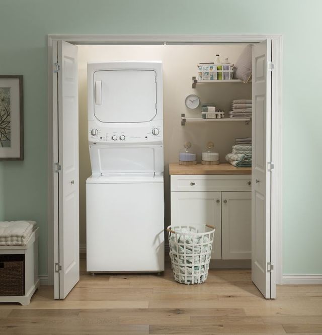 Crosley® 9.7 Cu. Ft. White Stack Laundry-4