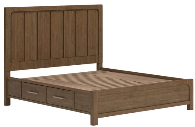Signature Design by Ashley® Cabalynn Light Brown Queen Storage Panel Bed