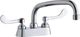 Elkay Chrome 4" Centerset Exposed Deck Faucet with 8" Arc Tube Spout and 4" Wristblade Handles-0