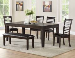 Steve Silver Co. Ally 6-Piece Antique Charcoal Dining Set