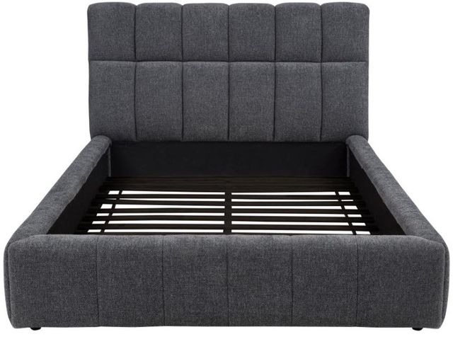 Coaster® Nollet Gray Eastern King Upholstered Platform Panel Bed-2