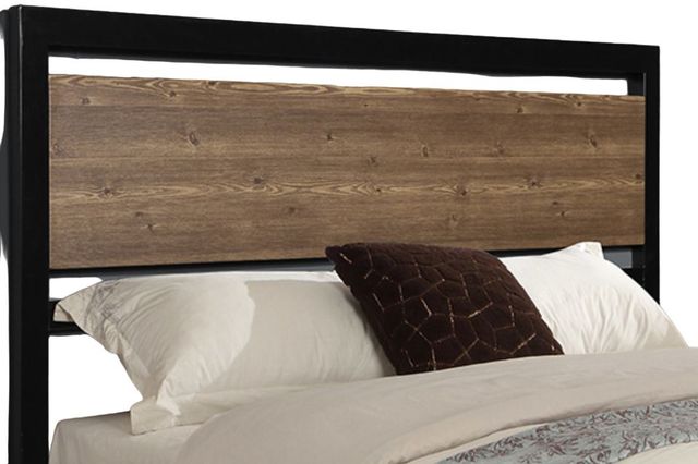 Milton Greens Stars Black Queen Metal Platform Bed-2
