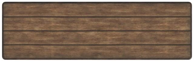 Flexsteel® Plymouth Distressed Graywash Sofa Table with Medium Brown Top-3