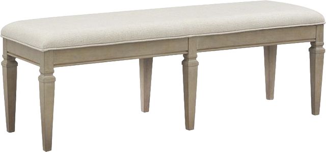 Magnussen Home® Lancaster Dovetail Gray Bench with Upholstered Seat-0