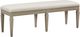Magnussen Home® Lancaster Dovetail Gray Bench with Upholstered Seat-0