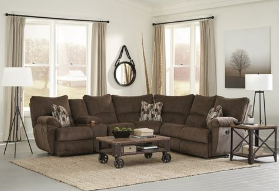 Catnapper Elliott 2-Piece Manual Lay Flat Reclining Sectional - Thumbnail 3