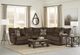 Catnapper® Elliot 2-Piece Chocolate Lay Flat Reclining Curved Sectional with Console-4