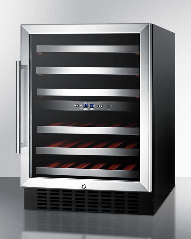 Summit® 24" Stainless Steel  Wine Cooler-1