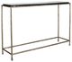 Uttermost® Ovard Glass Top Console Table with Antique Brass Frame-0