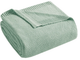 Olliix by INK+IVY Bree Knit Aqua King Blanket-0