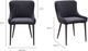 Moe's Home Collection Etta Grey Dining Arm Chair-3