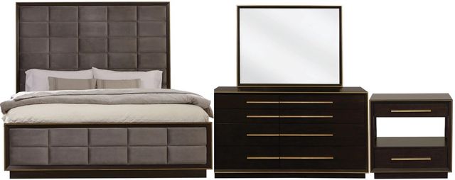 Coaster® Durango 4-Piece Gray/Smoked Peppercorn Queen Bedroom Set-0