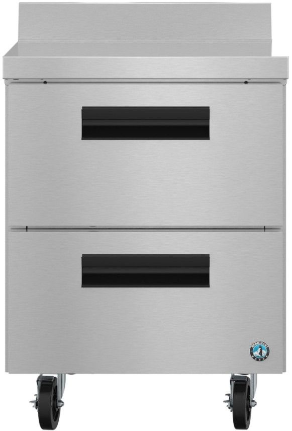 Hoshizaki Steelheart® 27" 6.22 Cu. Ft. Stainless Steel Single Section Worktop Refrigerator with Stainless Drawers-0