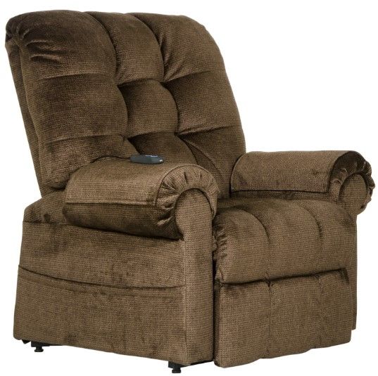Catnapper® Omni Truffle Power Lift Full Lay Out Chaise Recliner-0