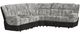 Elements International Santorini 6-Piece Dillon/Shire Gray Manual Sectional-0