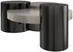 Caracole® Signature Debut Constellation Brushed Tungsten/Piano Black/Silver Burst/Twilight Frost Cocktail Table-2