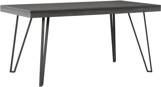 Signature Design by Ashley® Strumford Gray Dining Table with Black Metal Frames-0