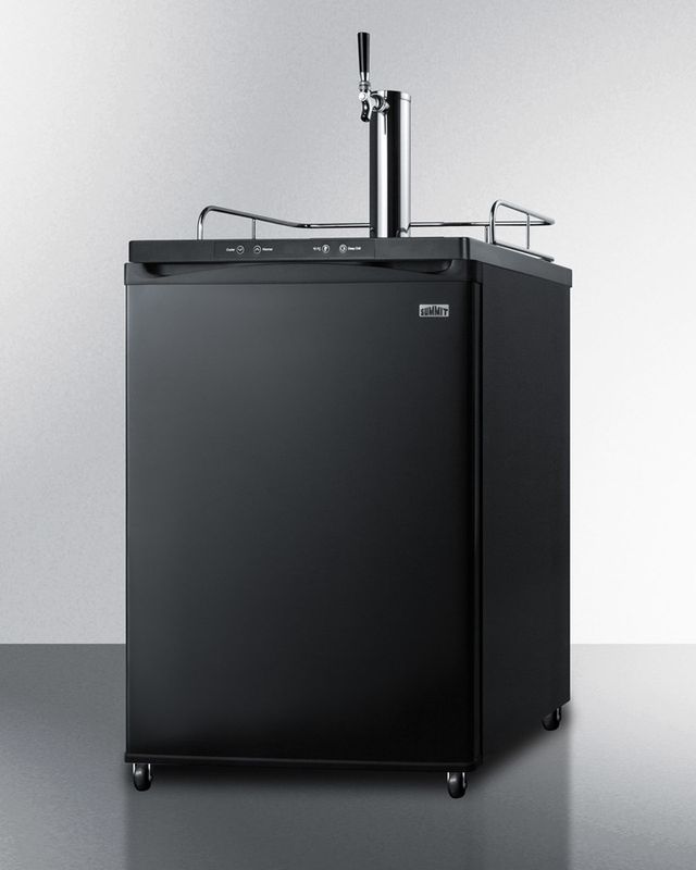 Summit® 5.6 Cu. Ft. Black Beer Cooler/Kegerator-1