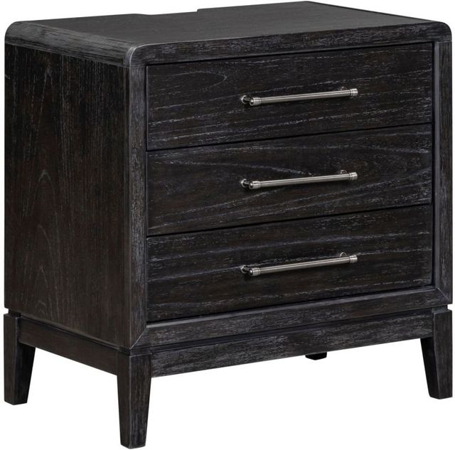 aspenhome® Ambrose Obsidian Mist 3-Drawer Nightstand-0
