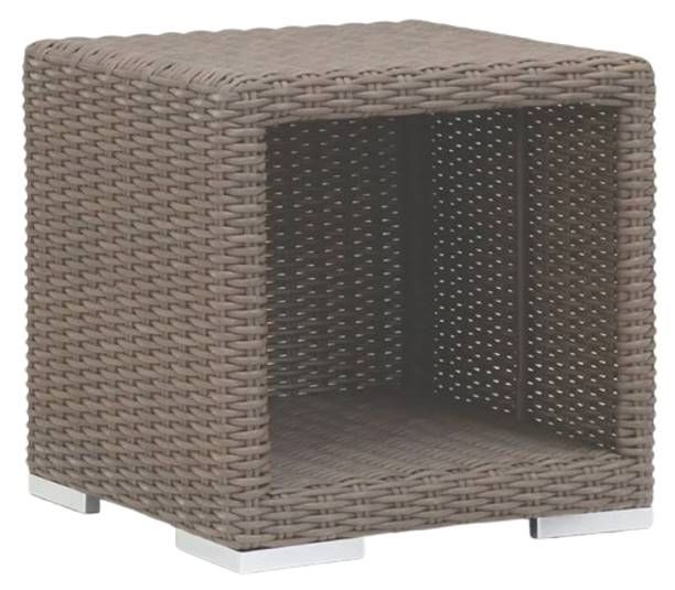 Sunset West Coronado Driftwood Natural Materials/Resin Outdoor End Table-0
