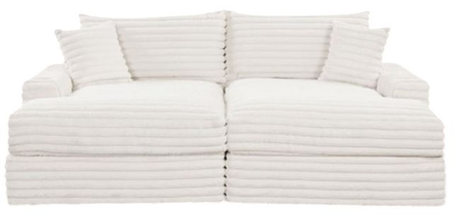 Furniture of America® Tavedestrand White Double Chaise Sofa-3