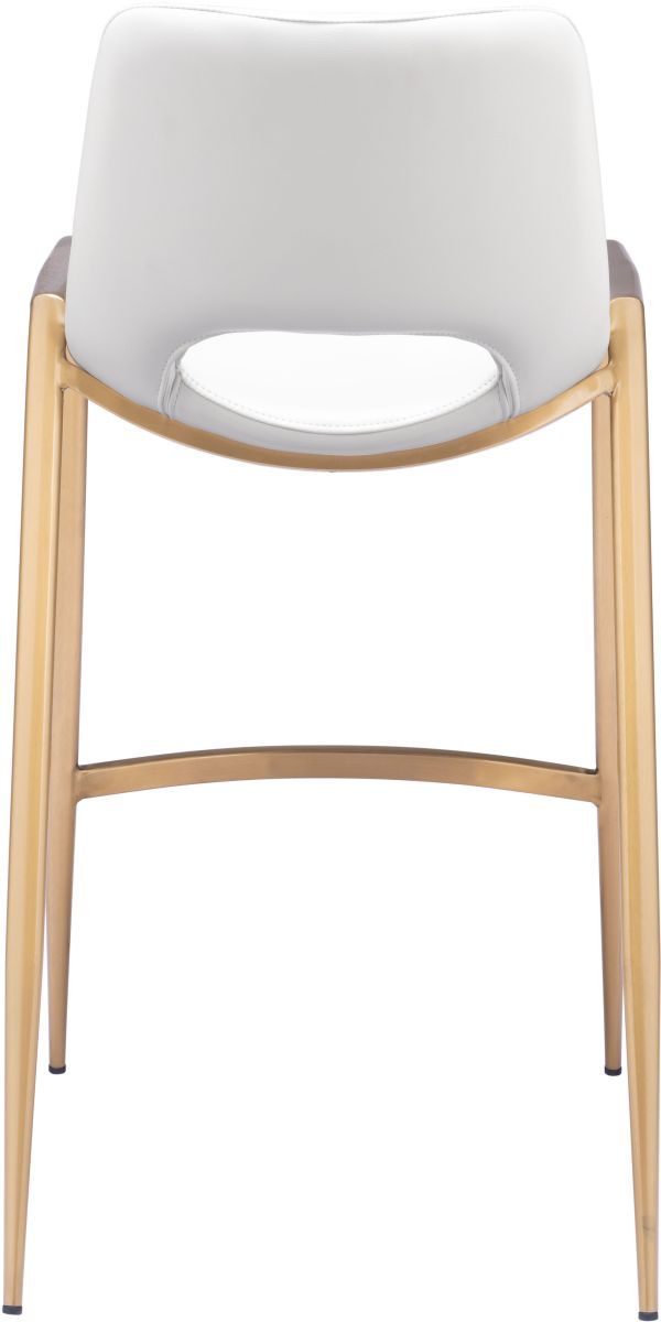 Zuo® Modern Desi White/Gold Counter Chair-3