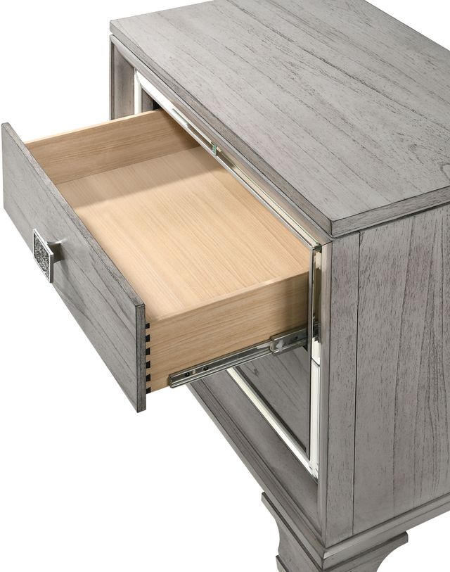 Crown Mark Vail Gray Nightstand-2