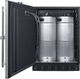 Summit® 5.3 Cu. Ft. Black/Stainless Steel Built-In Beer Kegerator-2