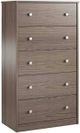 Ameriwood Home Ellwyn Brown Stanton Ash 5 Drawer Dresser-1