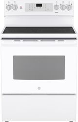 GE® 30" White Freestanding Electric Range