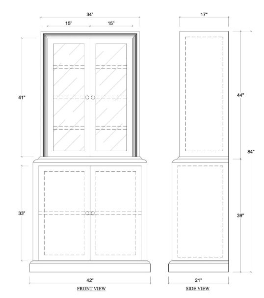 Bramble Customizable Bahama Display Cabinet-2