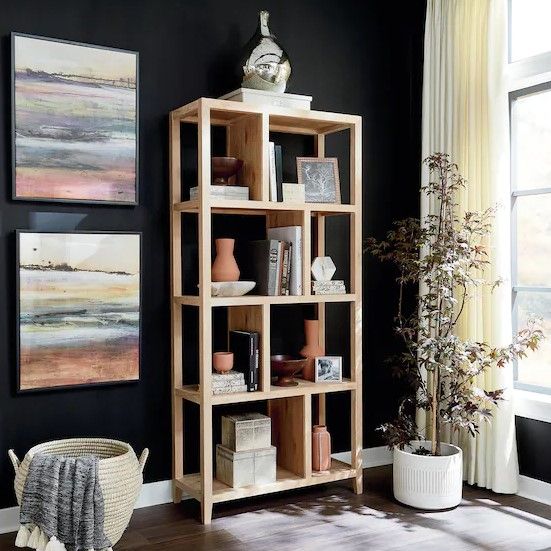 Bassett® Furniture Highland Blonde Oak Etagere-6