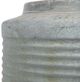 A & B Home Distressed Green Round Ridged Cement Planter-3