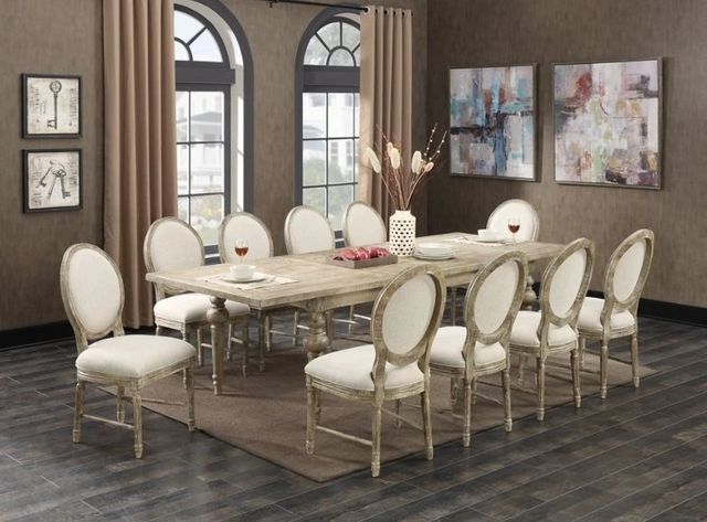 Emerald Home Interlude Sandstone Buff Dining Table-1