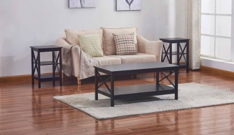 Milton Greens Stars 3-Piece Black Occasional Table Set-3