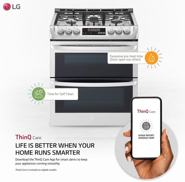 LG 30" Stainless Steel Slide In Gas Range-1