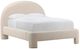 Dovetail Furniture Amir Cream Queen Upholstered Panel Bed-0