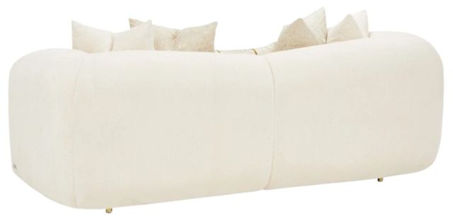 Michael Amini® Sassani Crepe/Gold Loveseat-4