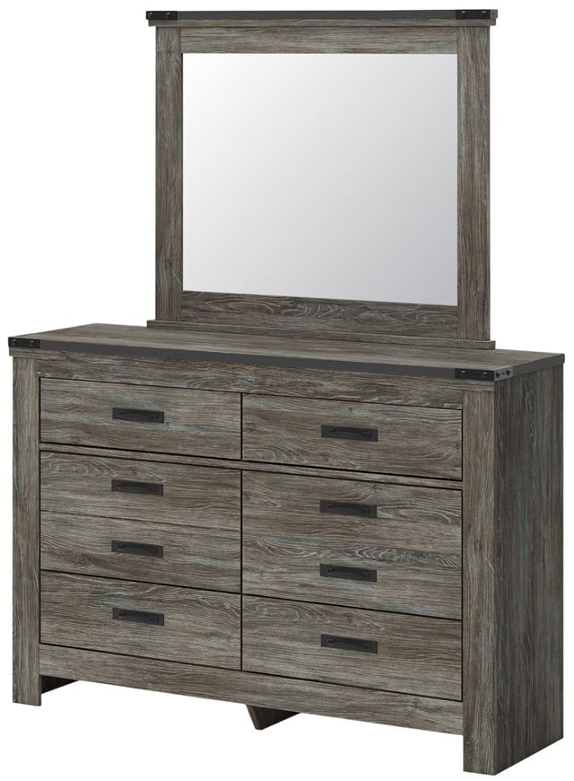 Signature Design by Ashley Frandern Gray Dresser and Mirror | McMasters  Home Gallery