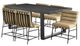 Steve Silver Co. Nives 7-Piece Black/Sand Dining Table Set-0