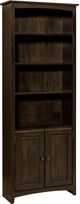 Archbold Furniture Customizable Shaker 30" x 84" Bookcase with Doors-0
